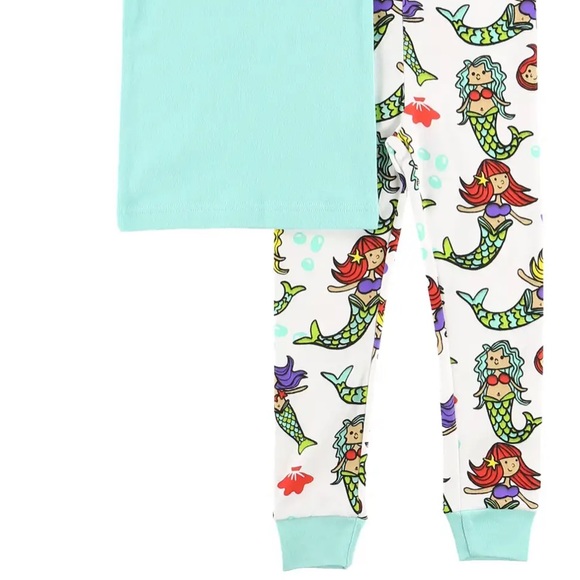 Lazy One “Sea You In The Morning” Mermaid Pajama Set, Size 4T - Picture 2 of 9